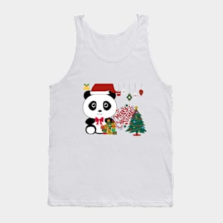 Panda Christmas Tank Top